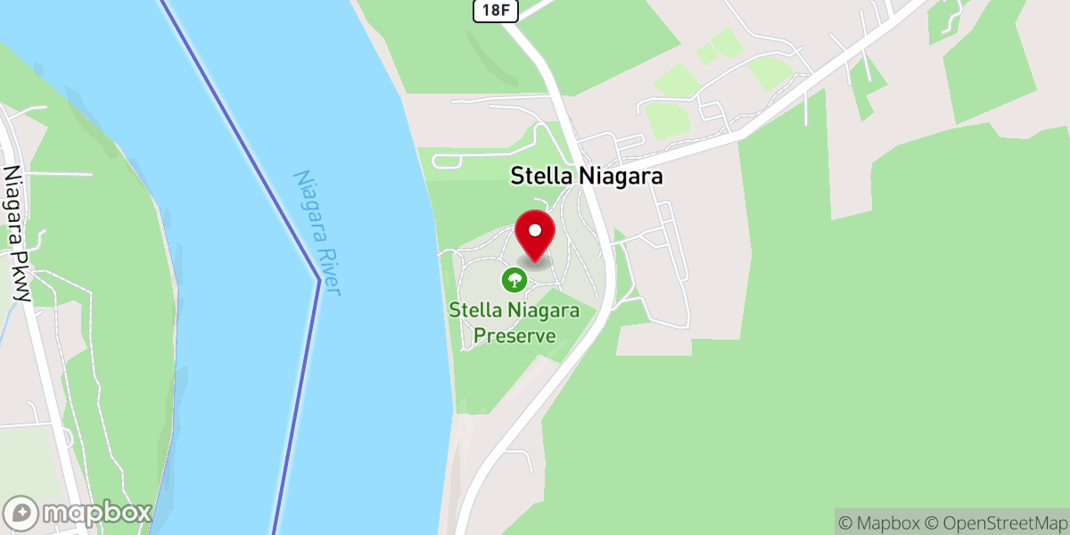 Map showing location of Stella Niagara Preserve