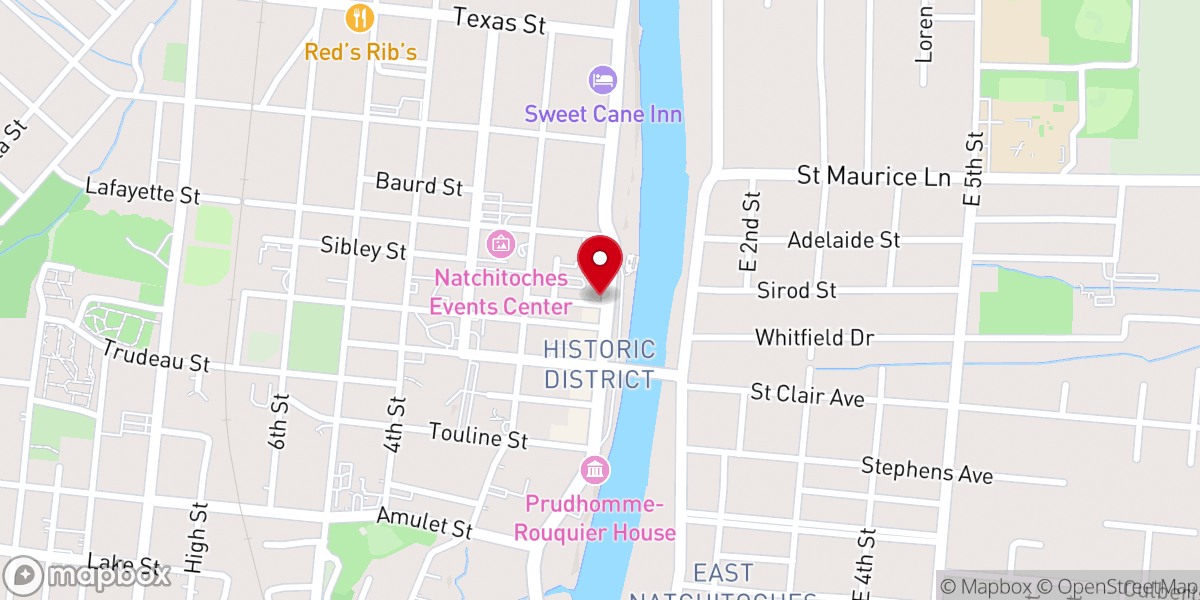 Map showing location of Plantation Treasures