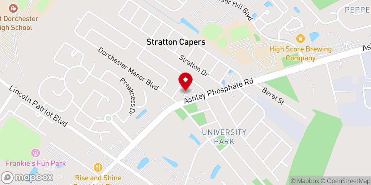 Map showing location of The Potter House