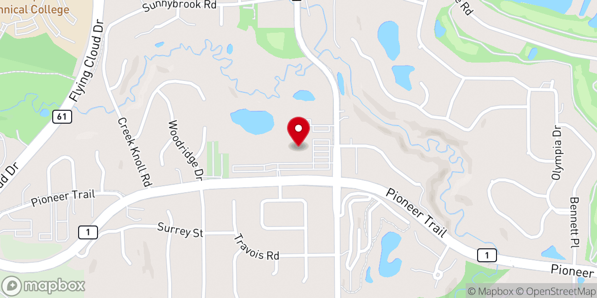 Map showing location of Pax Christi Catholic Community