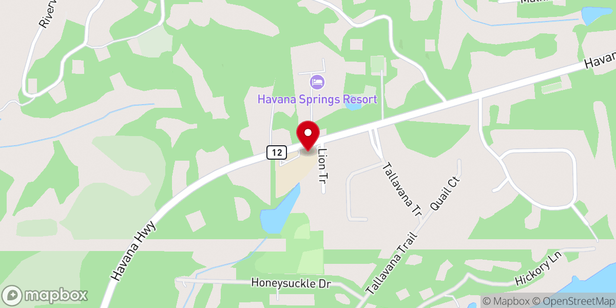 Map showing location of Tallavana Community Church