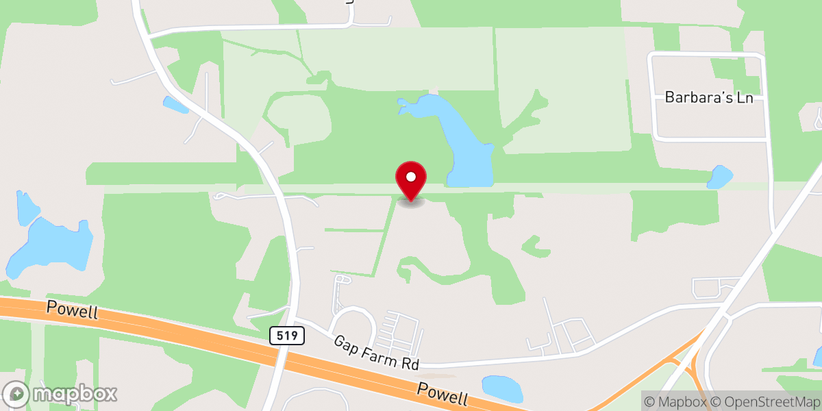Map showing location of Shiloh Missionary Baptist Church