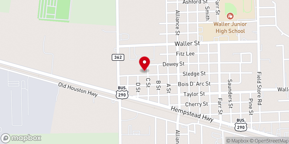 Map showing location of Bailey Chapel Church of God in Christ