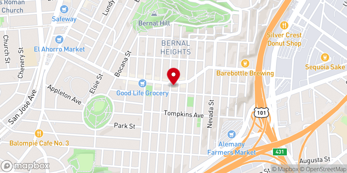 Map showing location of Abounding Grace of San Francisco