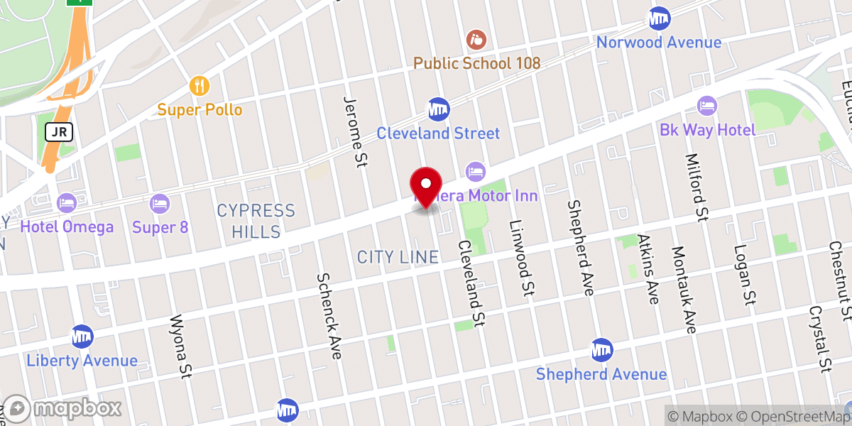 Map showing location of Christ Chosen