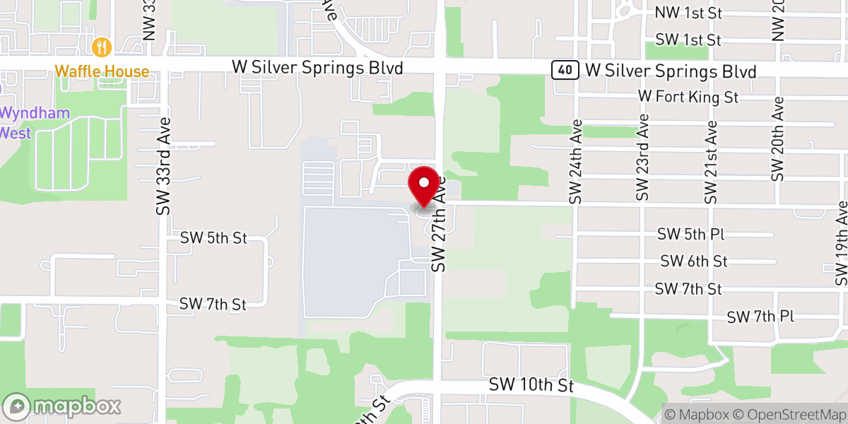 Map showing location of Church of Christ