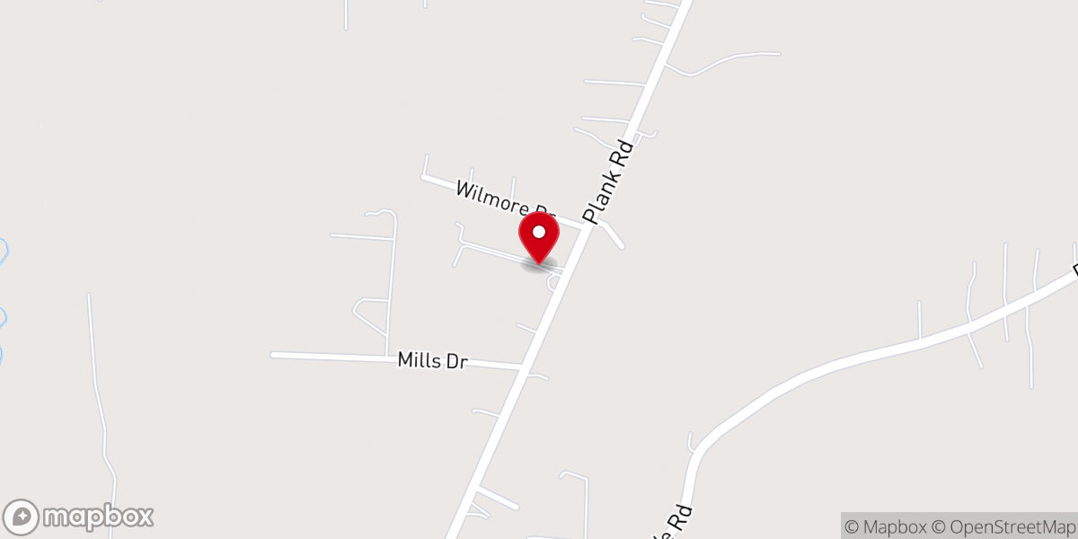 Map showing location of Greater Oak Grove Baptist Church