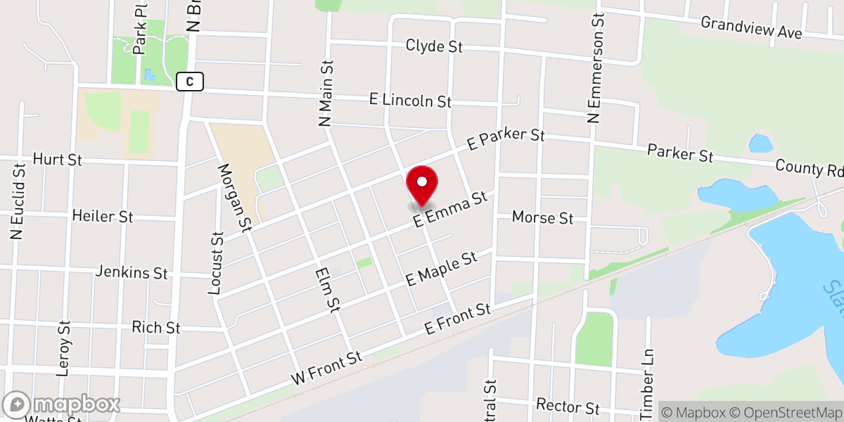 Map showing location of United Faith Apostolic Church