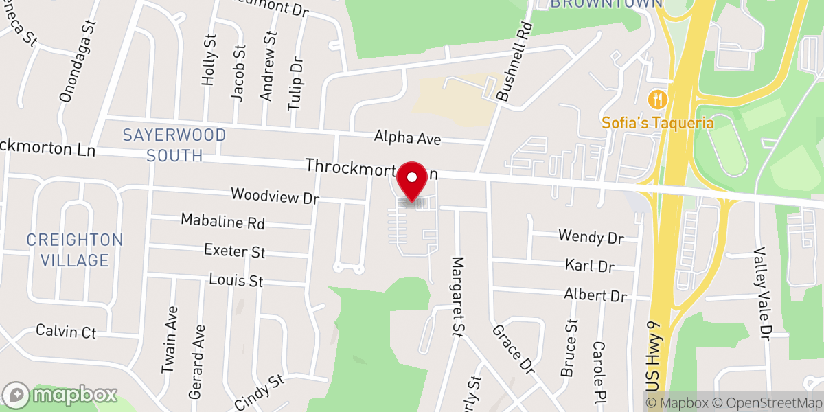 Map showing location of St Ambrose Roman Catholic Church