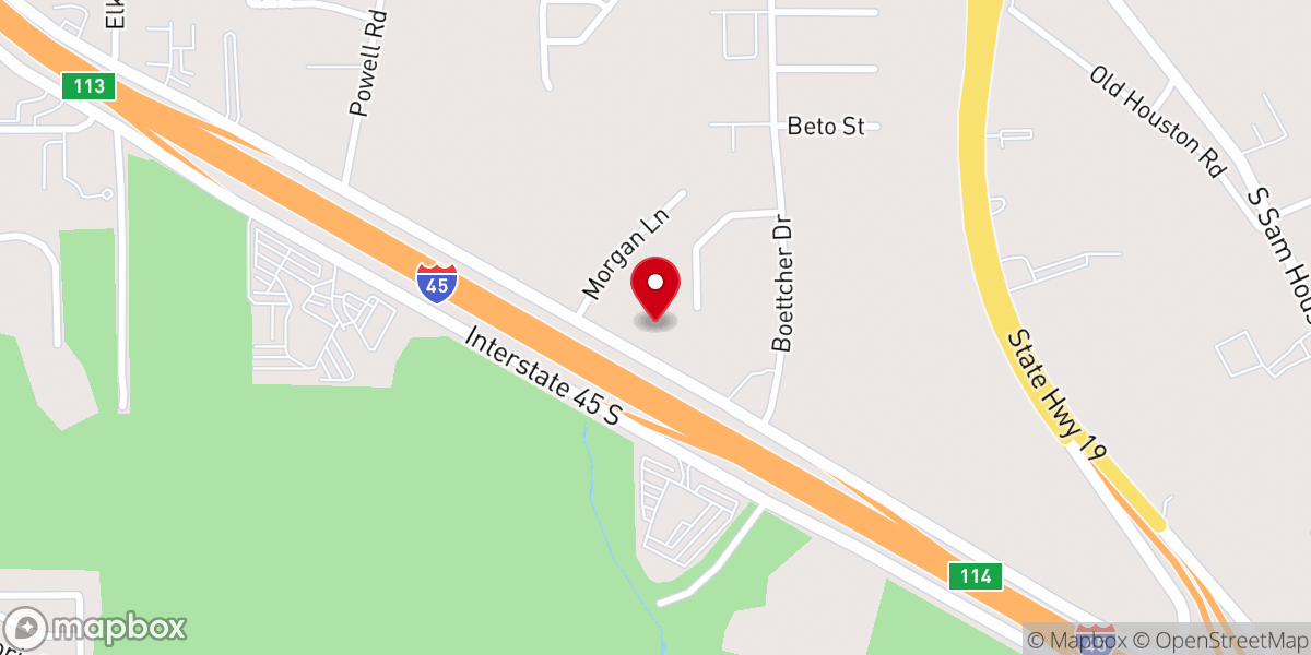 Map showing location of Chapelwood Missionary Baptist Church