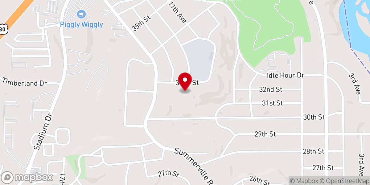 Map showing location of Summerville United Methodist