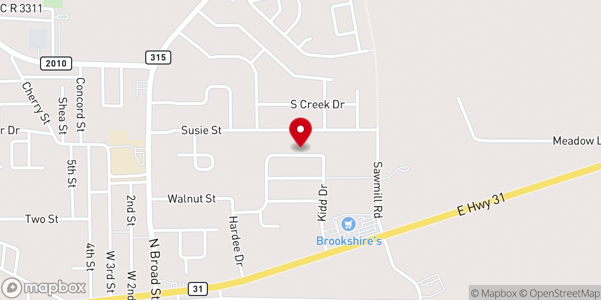 Map showing location of Linden, TX