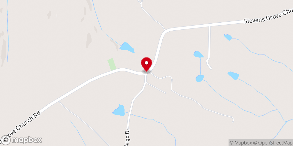 Map showing location of Pentecost Chapel Holiness Church