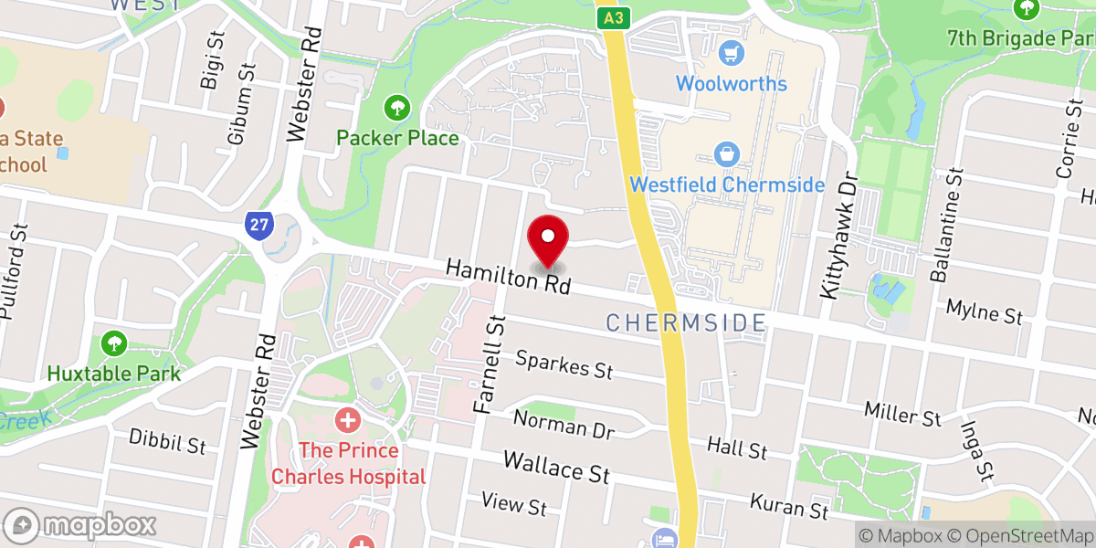 Map showing location of All Saints Anglican Church