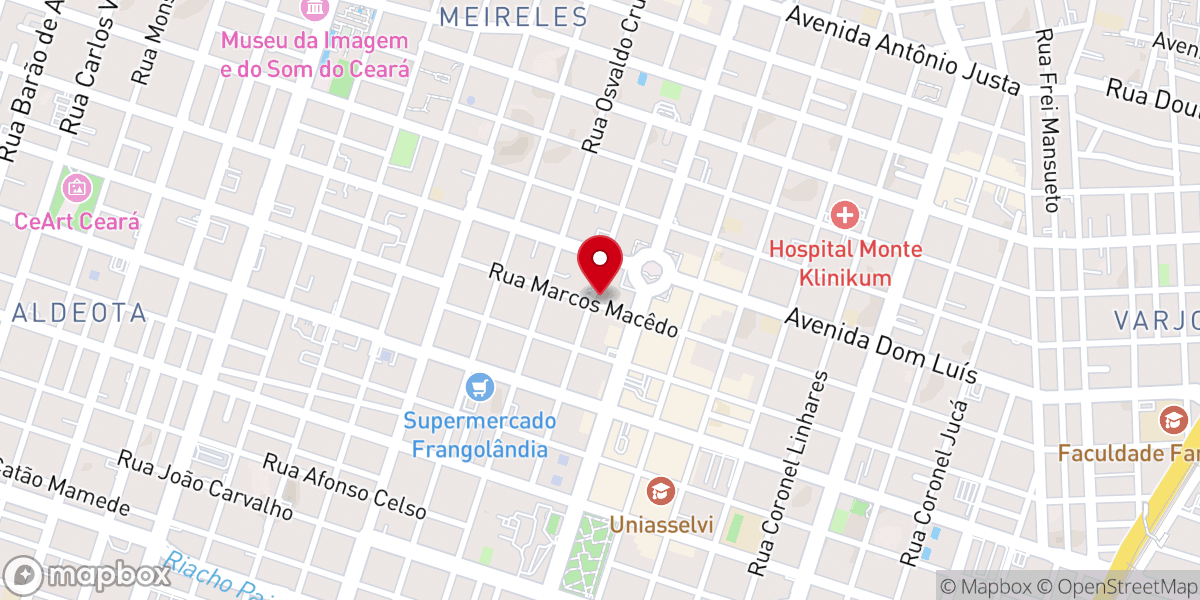 Map showing location of Igreja de Nossa Senhora da Paz