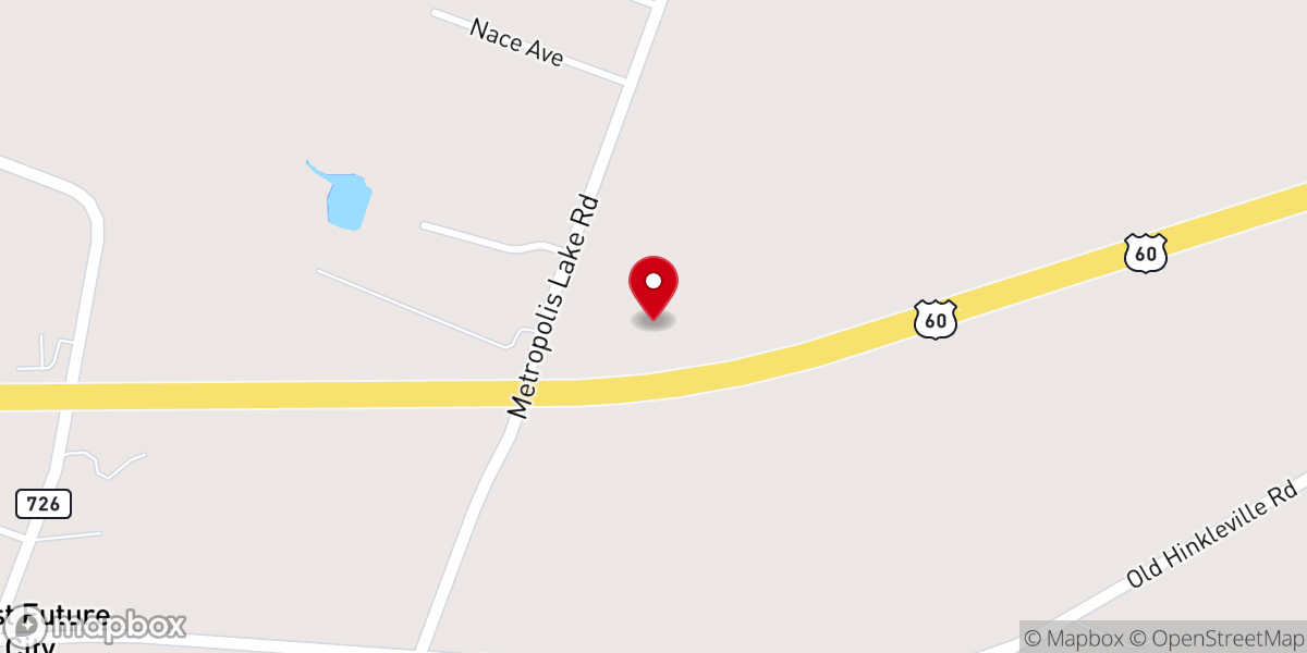 Map showing location of Milburn Chapel Cumberland Presbyterian Church