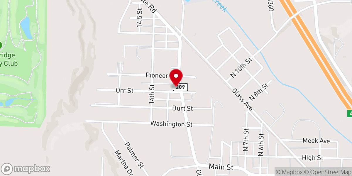 Map showing location of Stop Nine Church of Christ - Activity Building