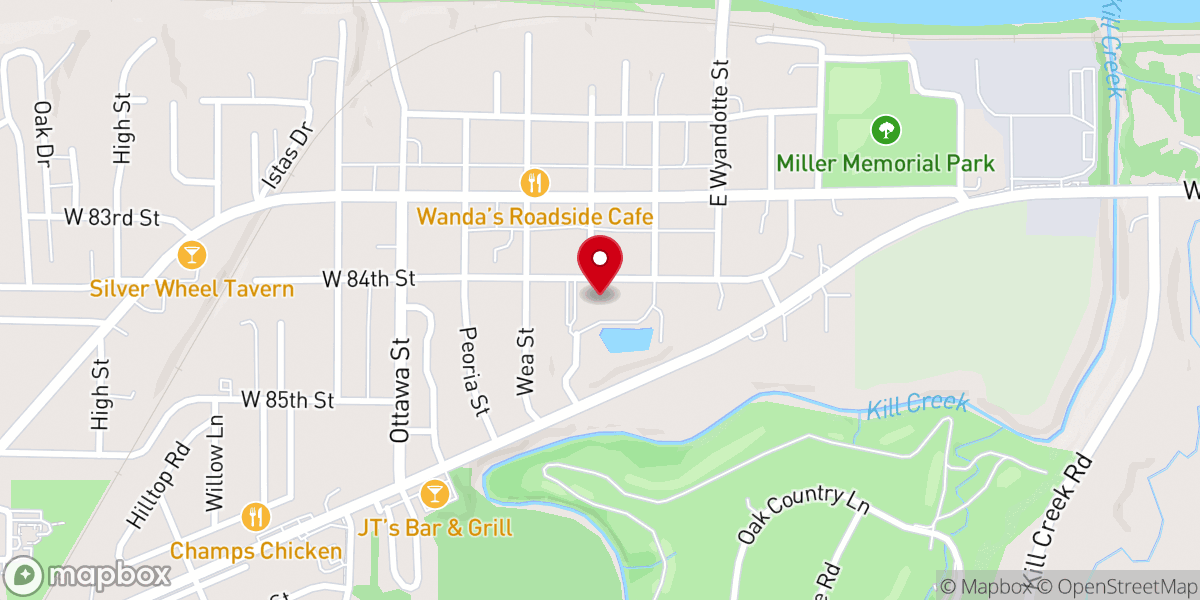 Map showing location of De Soto Chamber of Commerce