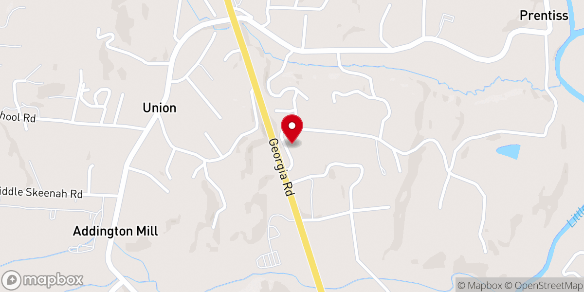 Map showing location of Franklin Truth Church