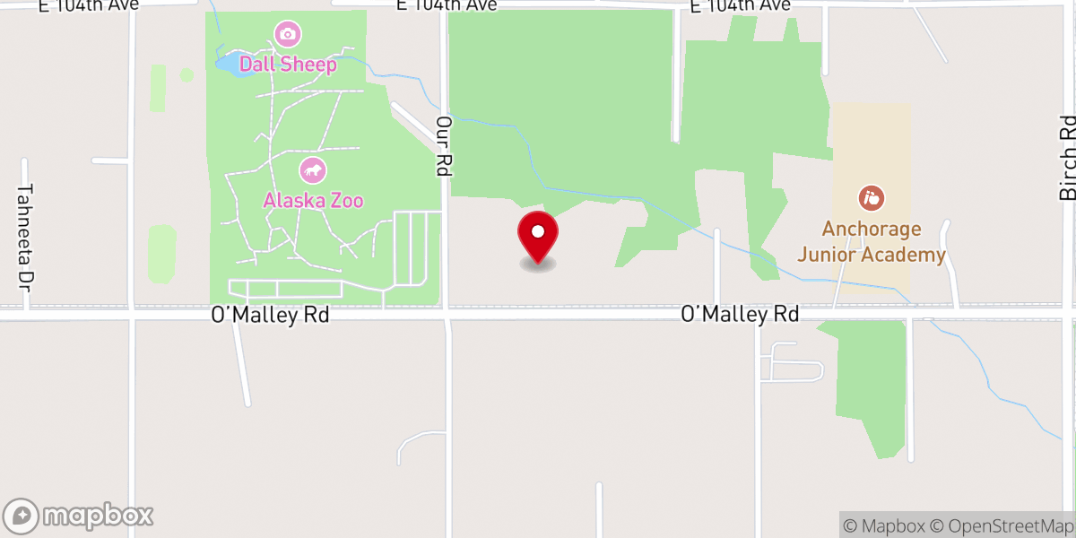 Map showing location of Ridgeline Church