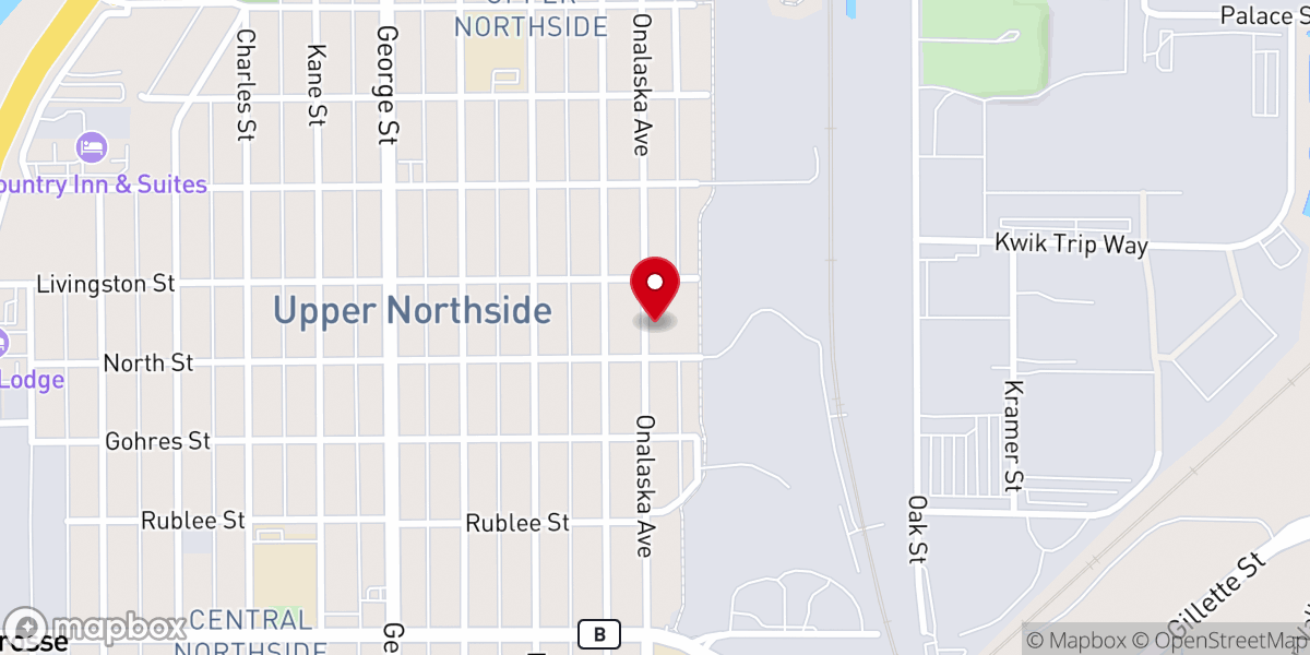 Map showing location of Community Christian Church