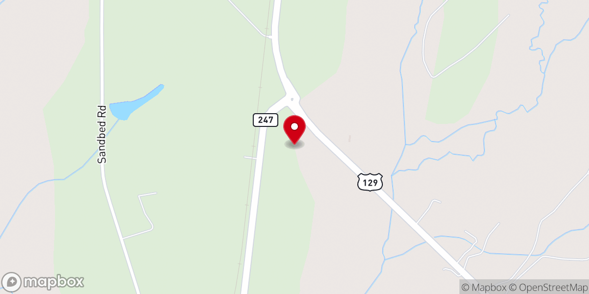 Map showing location of Spring Chapel Missionary Baptist Church