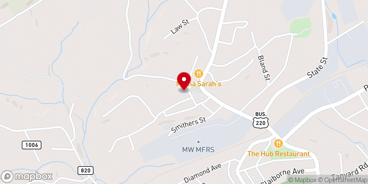 Map showing location of Rocky Mount Community COGOP