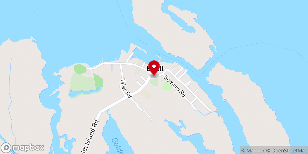 Map showing location of Smith Island United Methodist