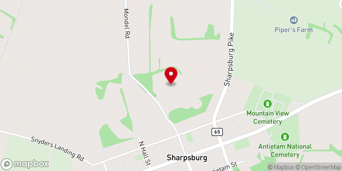 Map showing location of Green Hill Farm