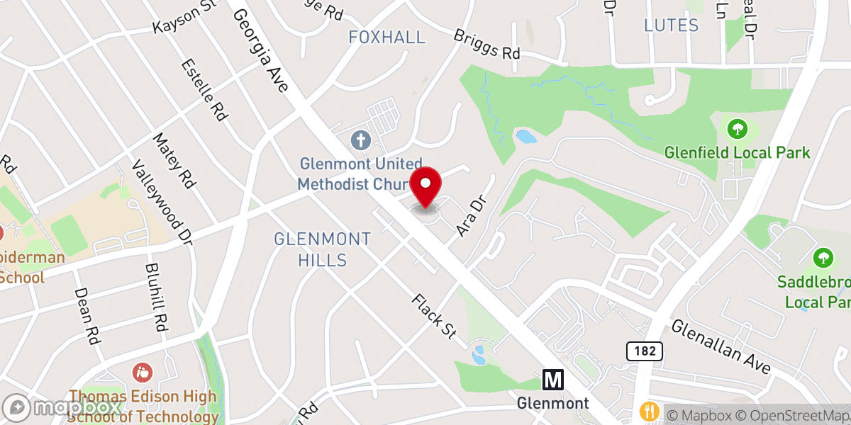 Map showing location of Silver Spring Assembly