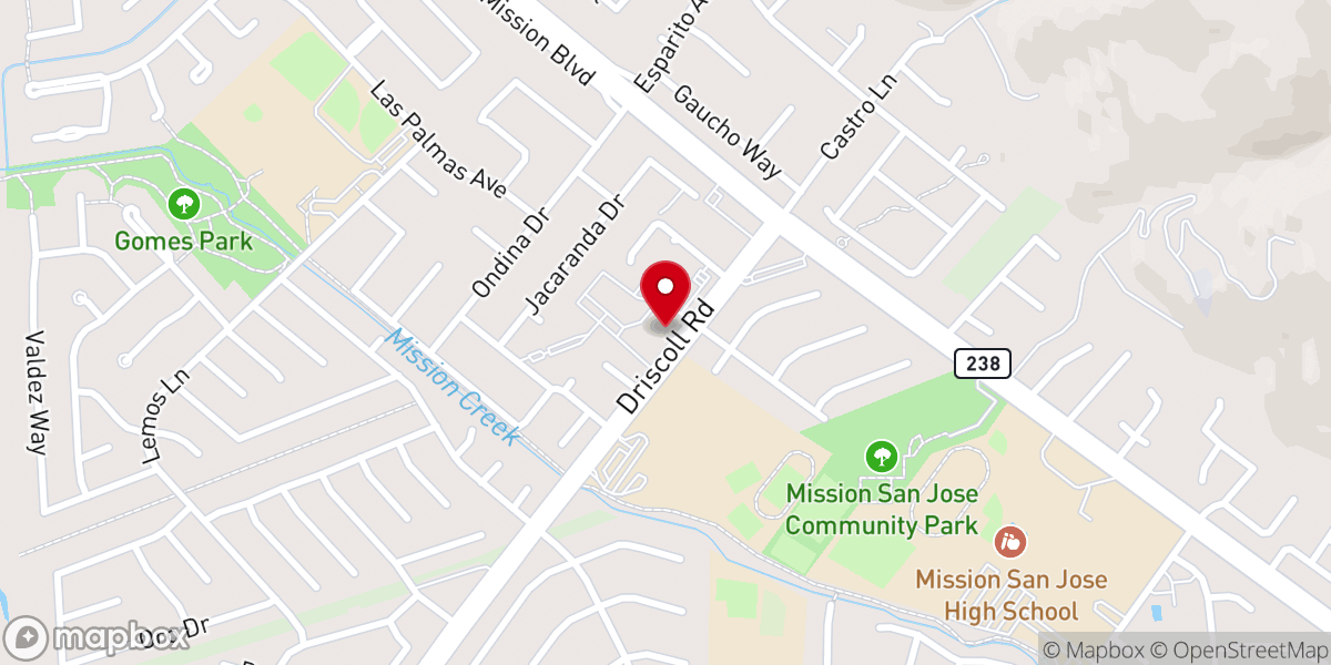 Map showing location of World Harvest Fellowship-Bridges Filipino Community Church in Fremont