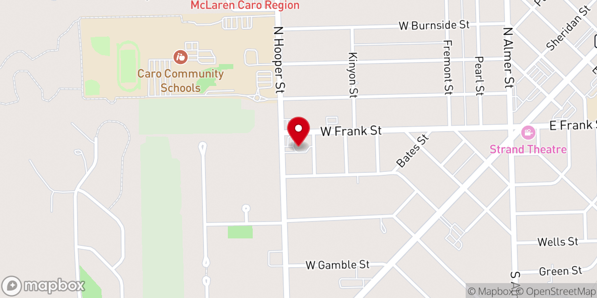 Map showing location of Sacred Heart Rectory