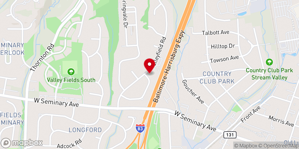 Map showing location of Grace Lutheran Church
