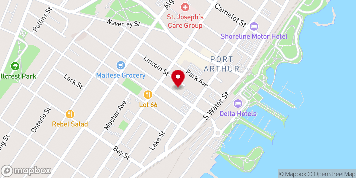 Map showing location of Gathering Table