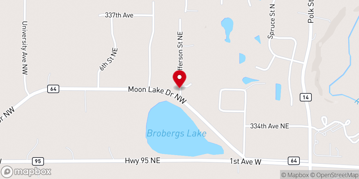 Map showing location of Calvary Baptist Academy