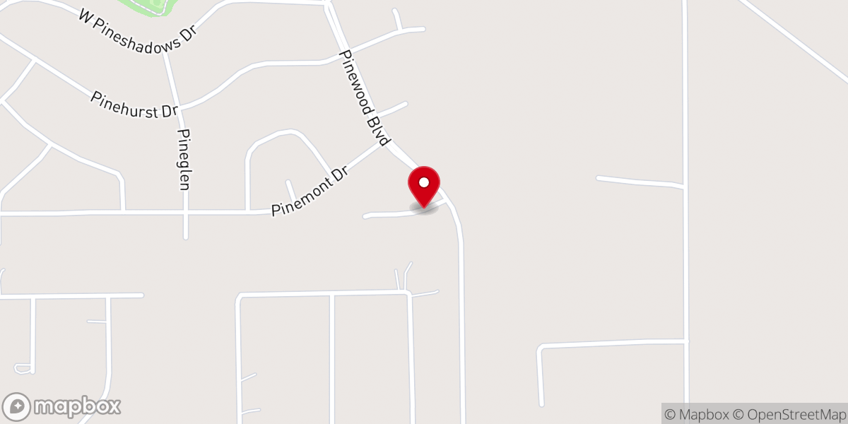 Map showing location of LifePoint Church at Pinewood