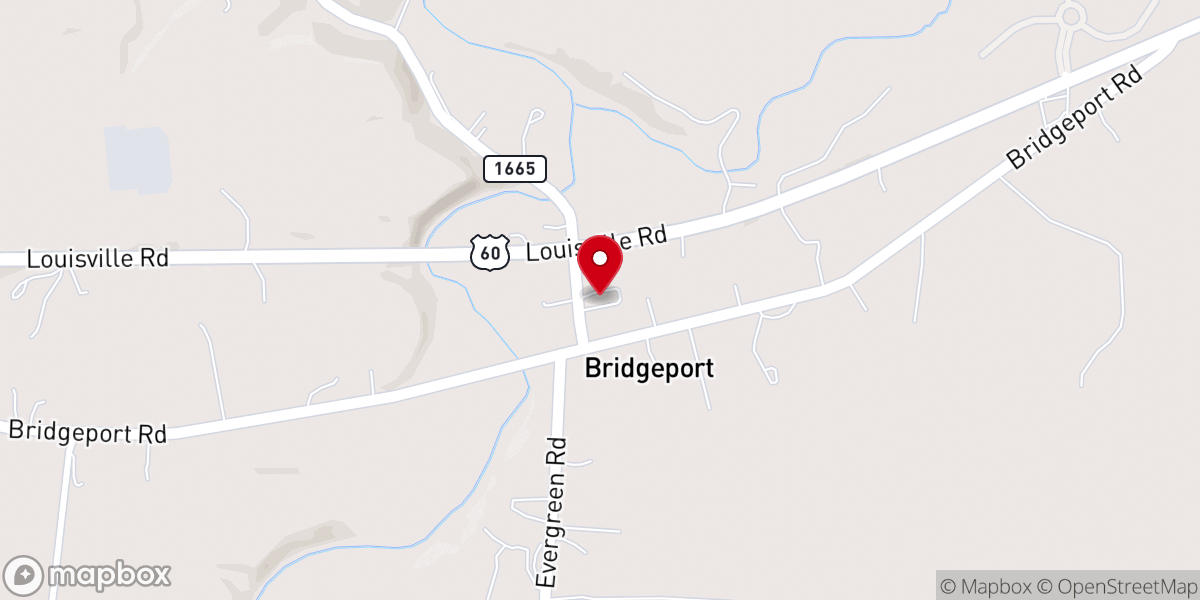 Map showing location of Faith Baptist Church