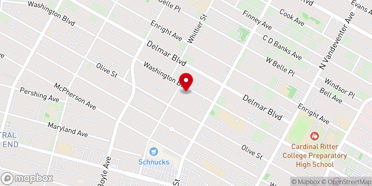 Map showing location of The Advancing Church