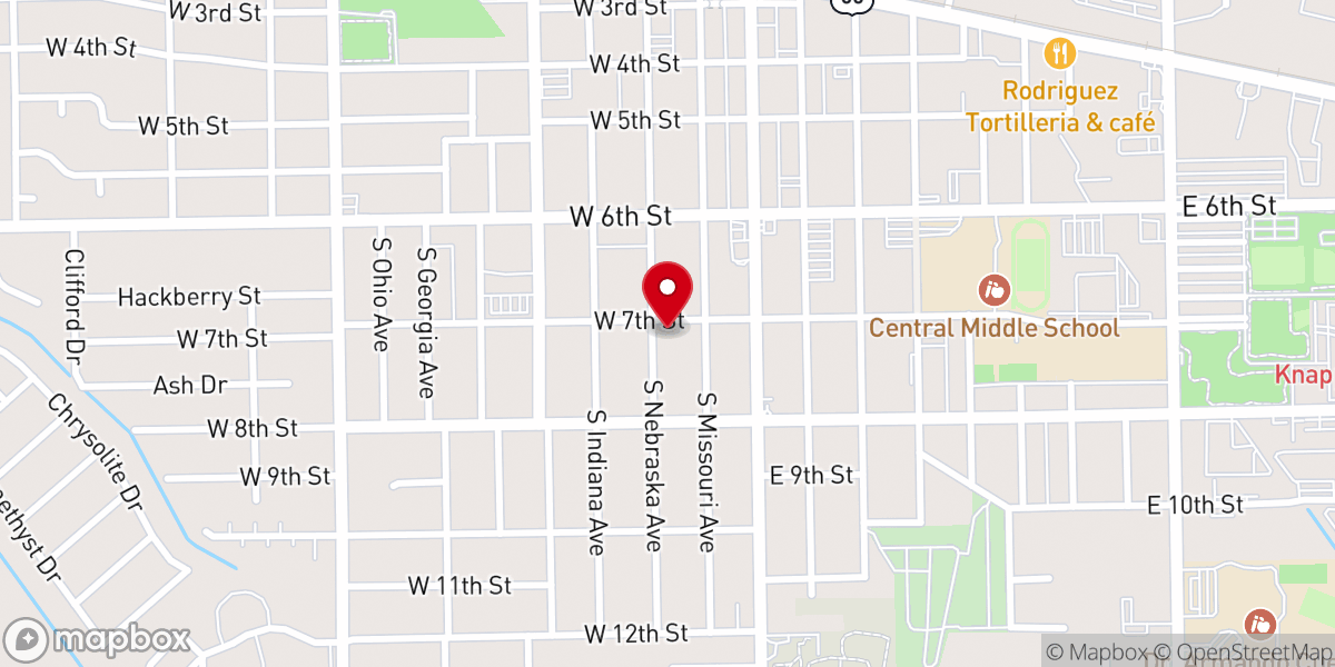 Map showing location of Faith Church of the CMA
