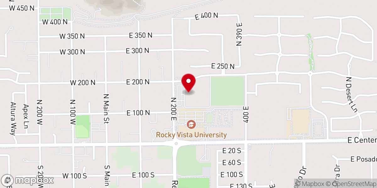 Map showing location of Southern Utah Veterans Home Ivins