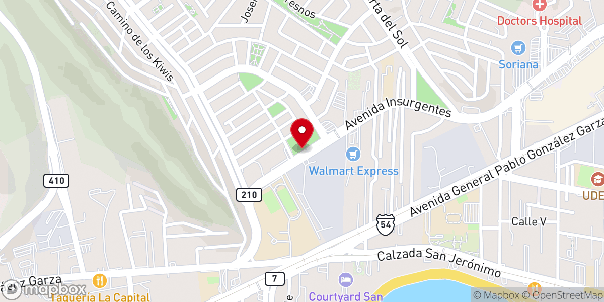 Map showing location of Iglesia Presbíteriana Emanuel Dios Con Nosotros