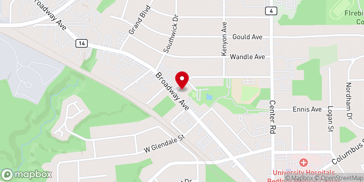 Map showing location of First Church of God