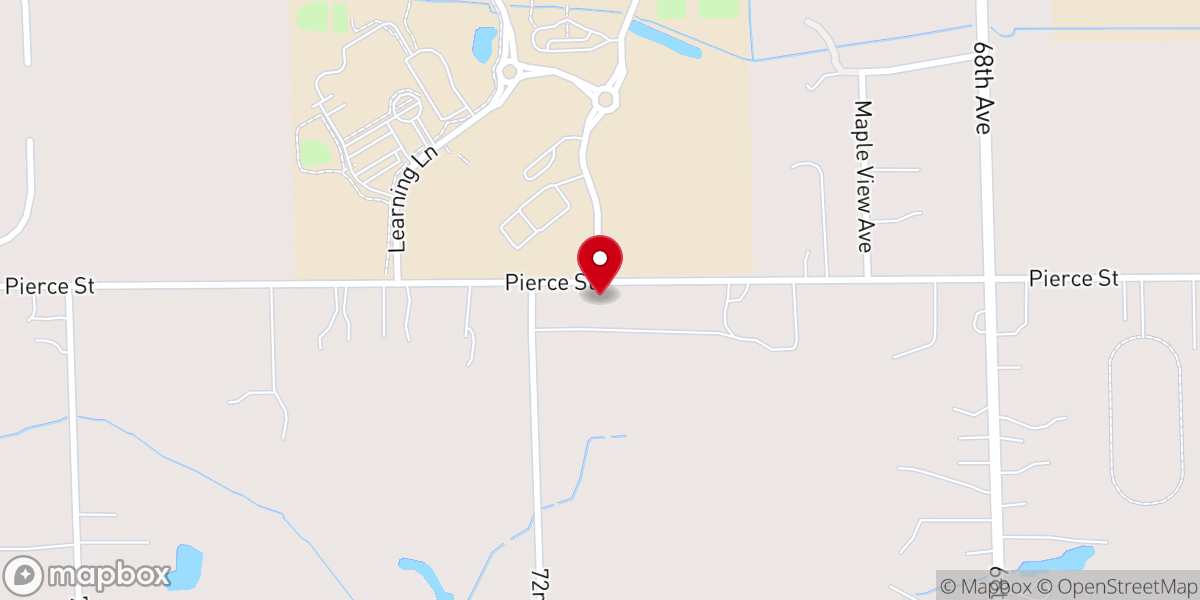 Map showing location of Life West Church
