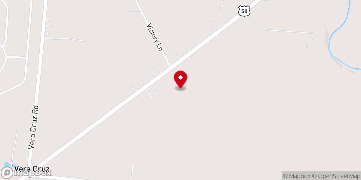 Map showing location of River Hills Christian Church
