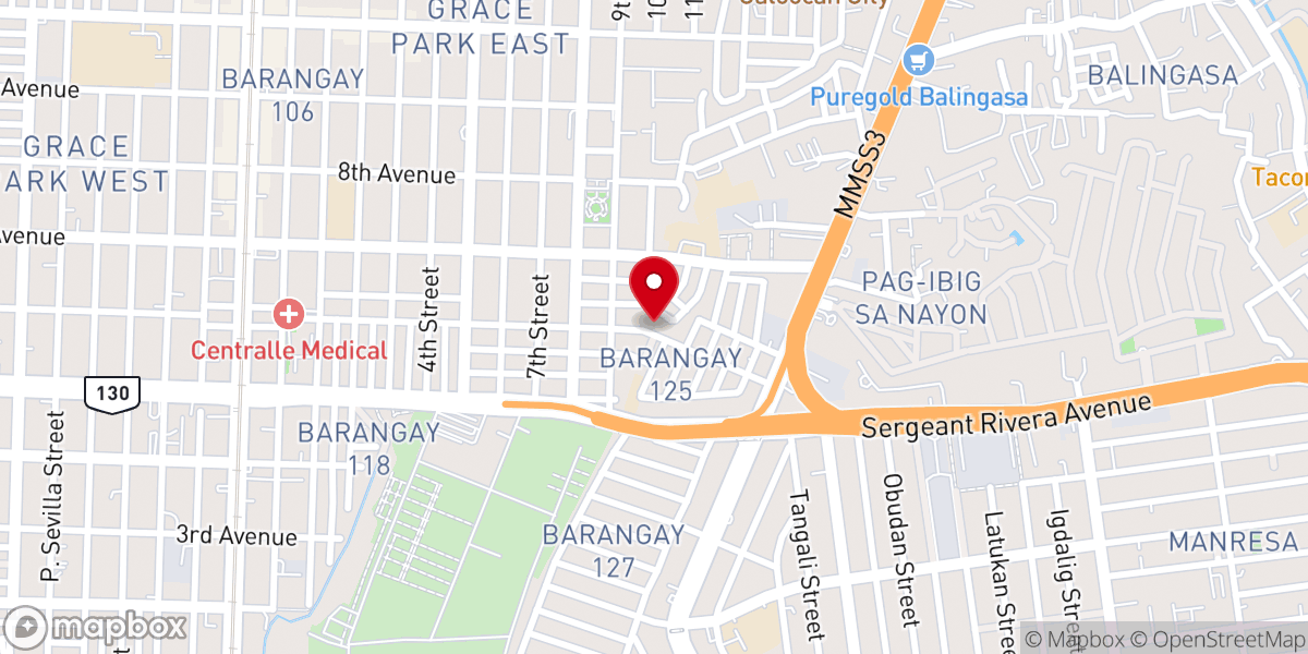 Map showing location of Sagrada Familia Parish Church - Grace Park East, Caloocan City (Diocese of Kalookan)