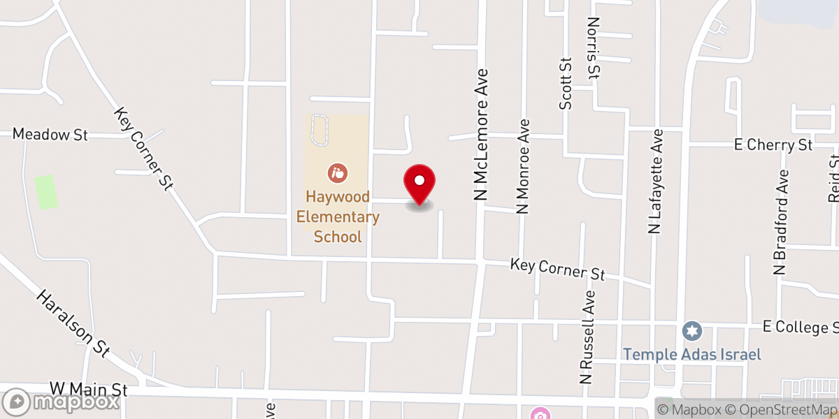 Map showing location of Union Grove United Methodist