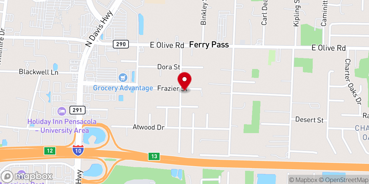 Map showing location of Happy Church Florida Inc