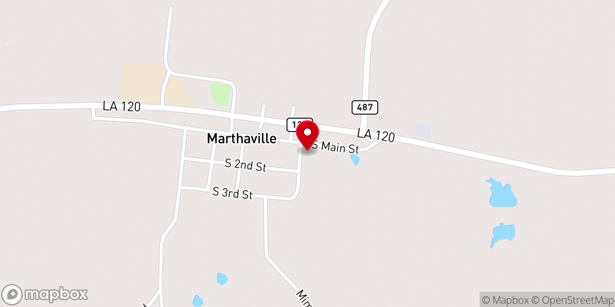 Map showing location of Marthaville SDA Church