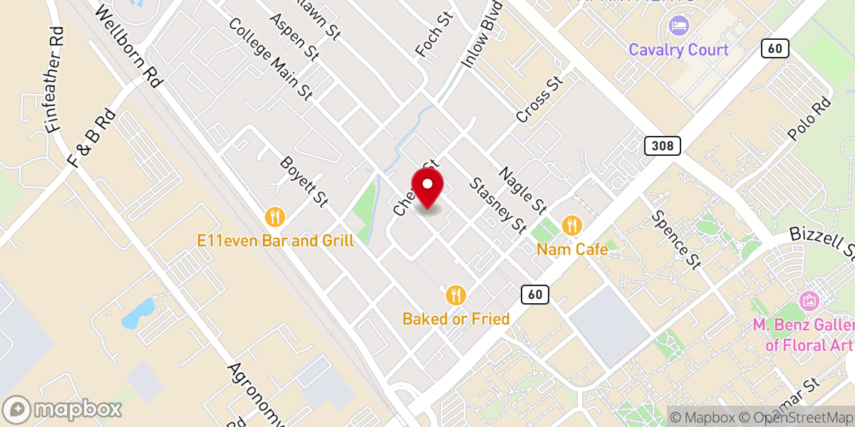 Map showing location of Association of Baptist Students