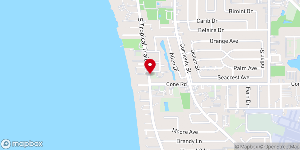 Map showing location of Redeemer Lutheran Church